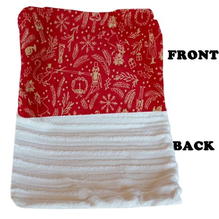 MIRAGE PET PRODUCTS Luxurious Plush Big Baby Blanket Red Holiday Whimsy 500-154 RHWBB